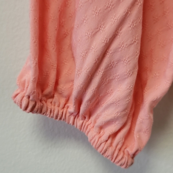 Lauren Conrad Prairie Button Down Pink Crepe S - Picture 5 of 9